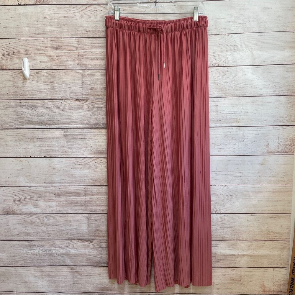 ZENANA WIDE LEG KNIFE PLEAT PANTS
